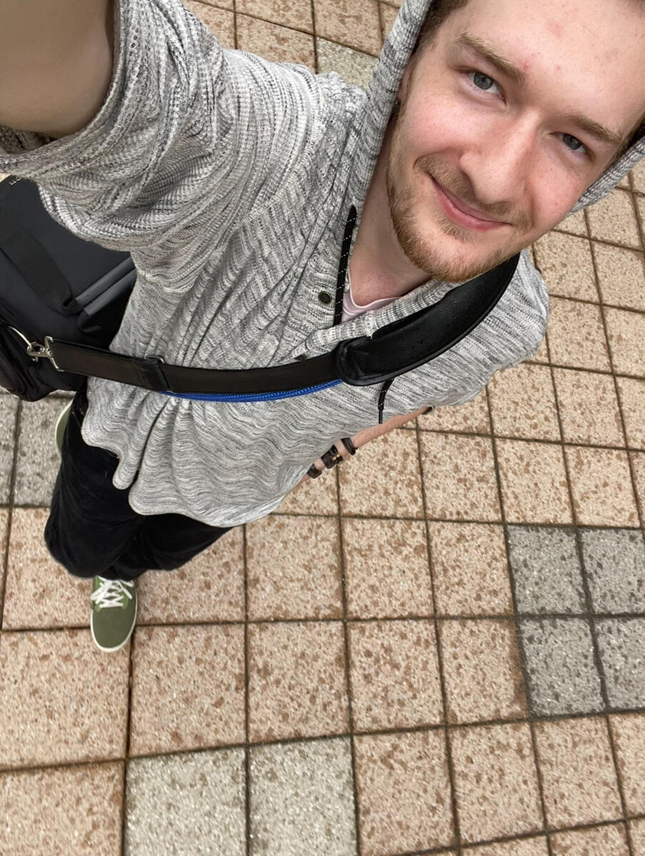 Traveling to set with camera and tripod